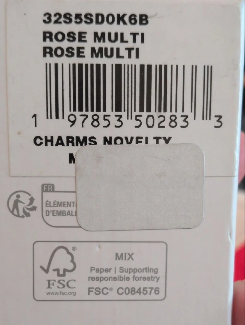 Michael Kors Rose Pink and White Flower Keyring